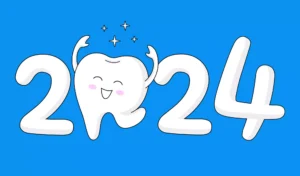 Dental resolutions graphic encouraging healthier teeth and better oral hygiene habits